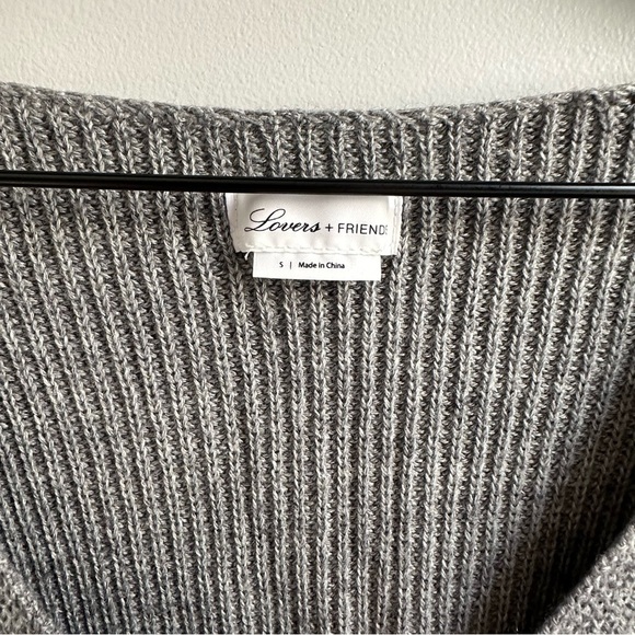 Lovers + Friends Kenora Wool Blend Cardi in Charcoal Small - Picture 3 of 8